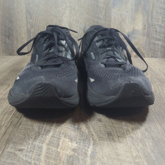 Brooks Adrenaline GTS 23 Shoes Mens Sz 11 Triple Black Running Athletic Sneakers - Picture 3 of 13